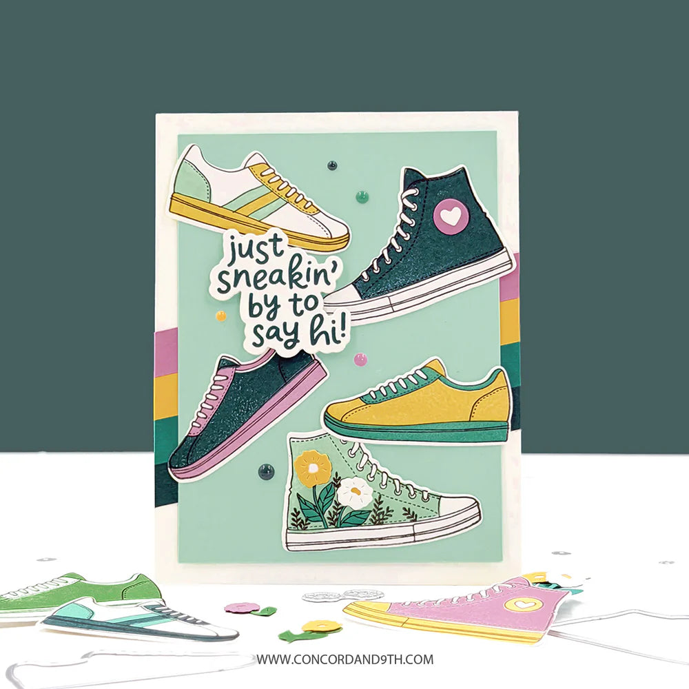 Concord & 9th Fresh Kicks Stamp Set & Die Bundle