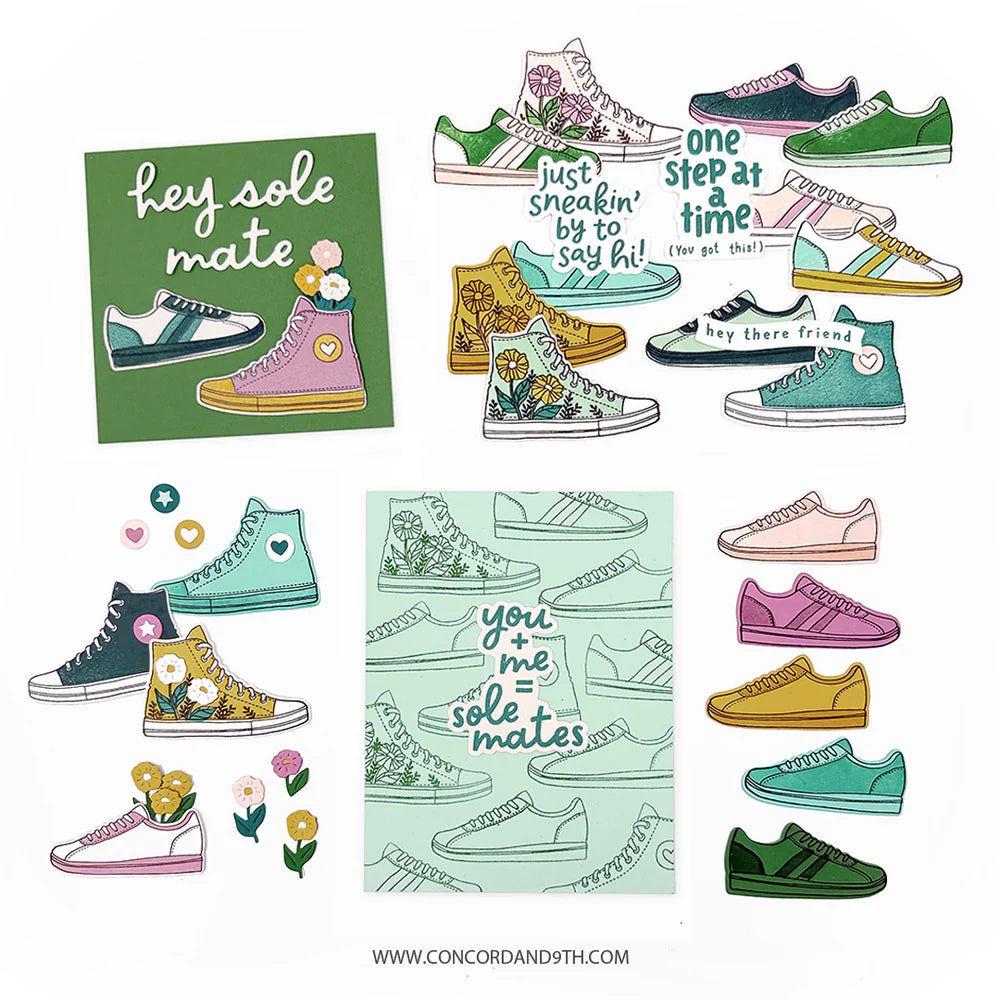 Concord & 9th Fresh Kicks Stamp Set & Die Bundle