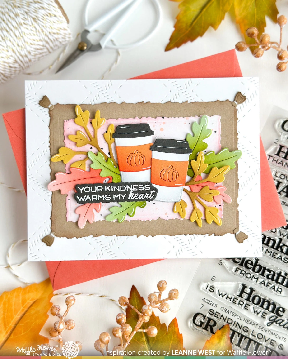 Waffle Flower Fringe Frames Die