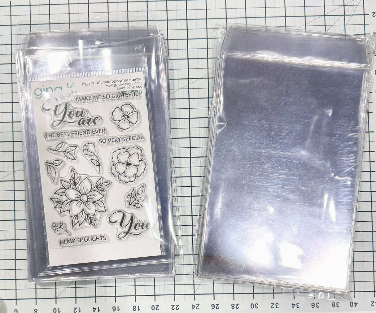 Crafty Trails Die Clear Storage Pockets Tall 25 pcs / pack