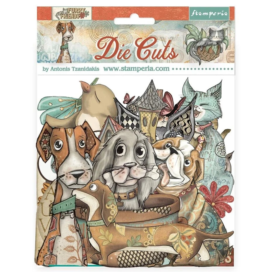 Stamperia Furry Friends Die Cuts Assorted (47pcs) (DFLDC121)
