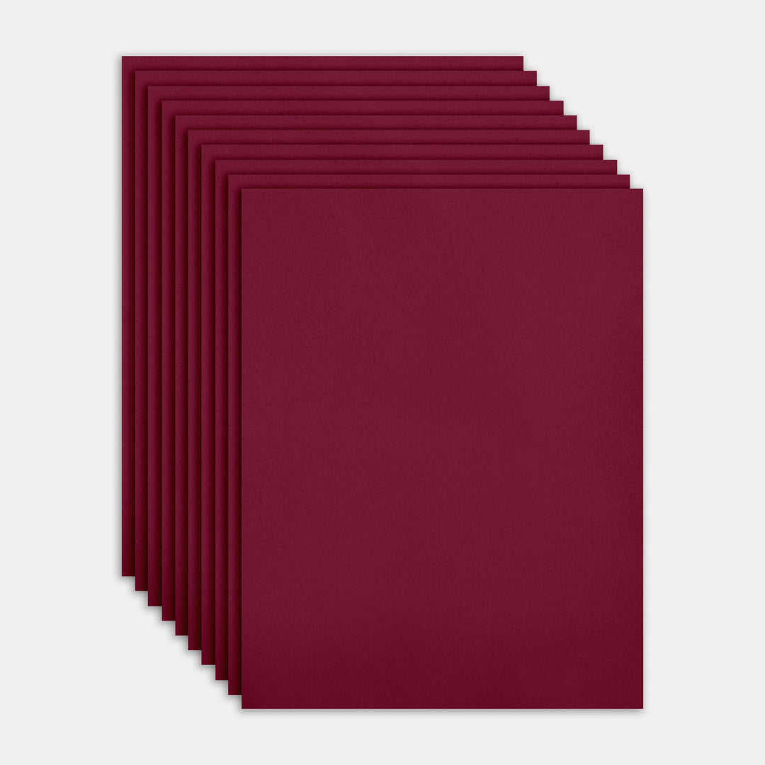 Gina K Designs CARD STOCK 8.5 X 11- Cranberry- Heavy Weight
