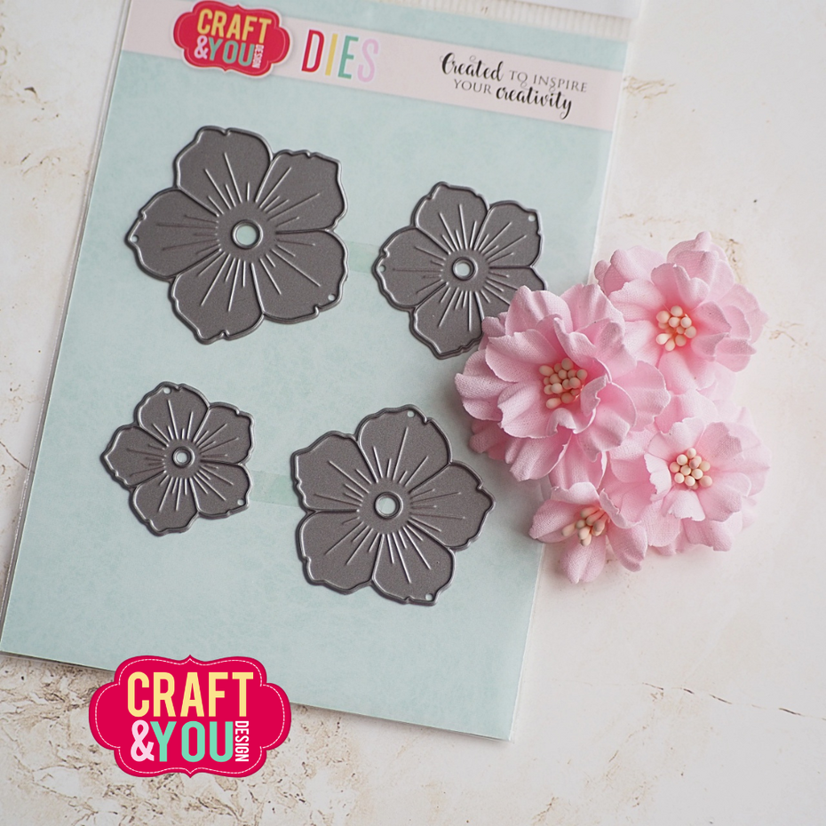 Craft & You Design Garden Flower 2 Dies by Gosia (CW404 / CYD-CW404)