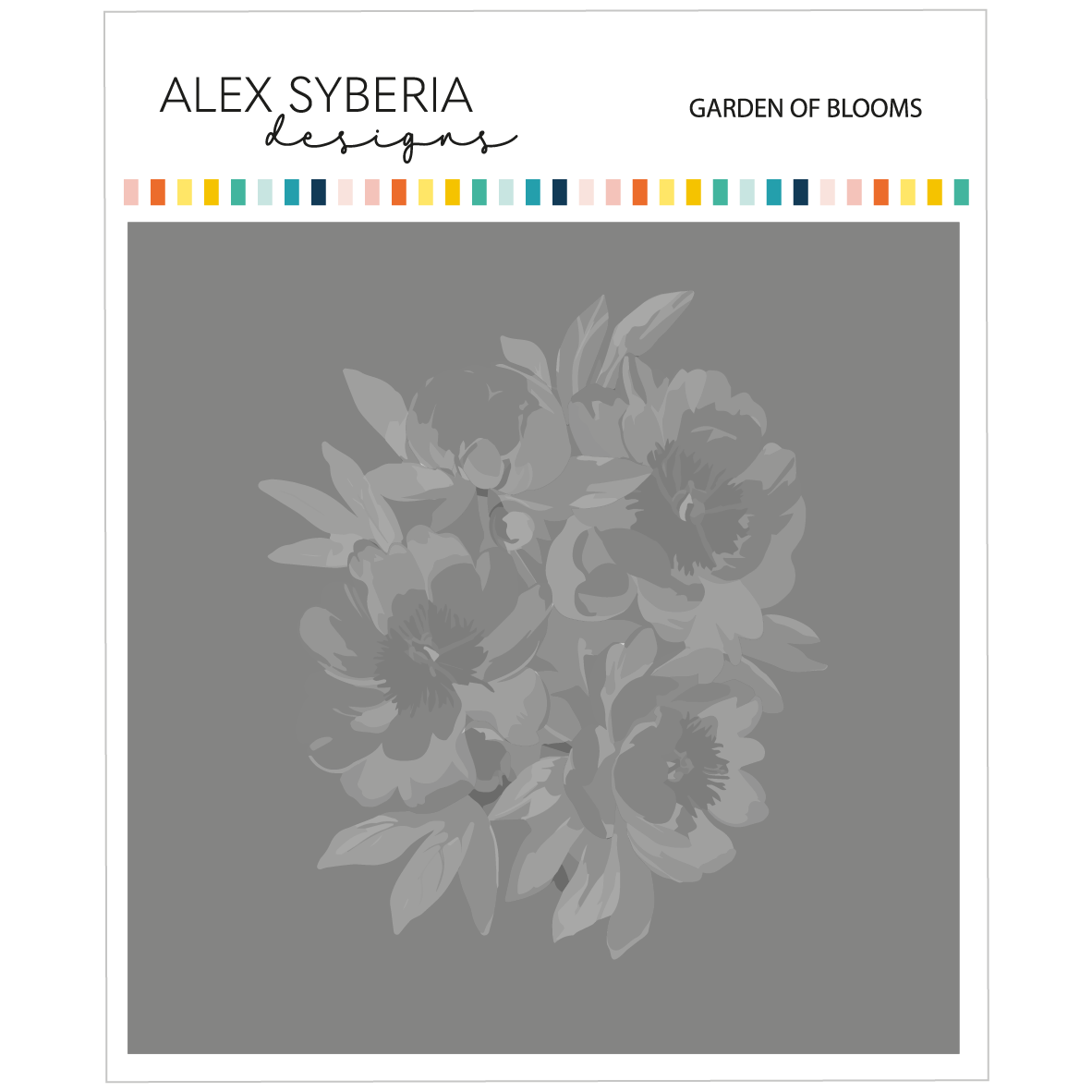 Alex Syberia Designs Garden of Blooms Stencil Set (7 in 1)