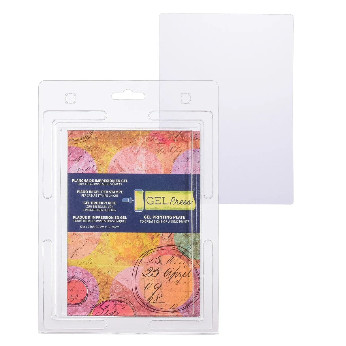 Gel Press Gel Printing Plate 5x7"