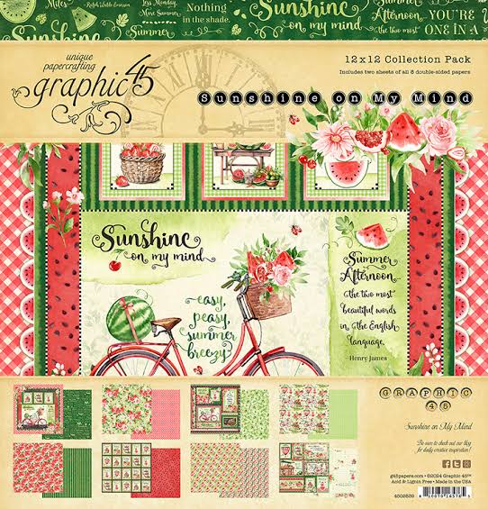 Graphic 45 Sunshine on my Mind 12 x12 Collection pack - 4502839