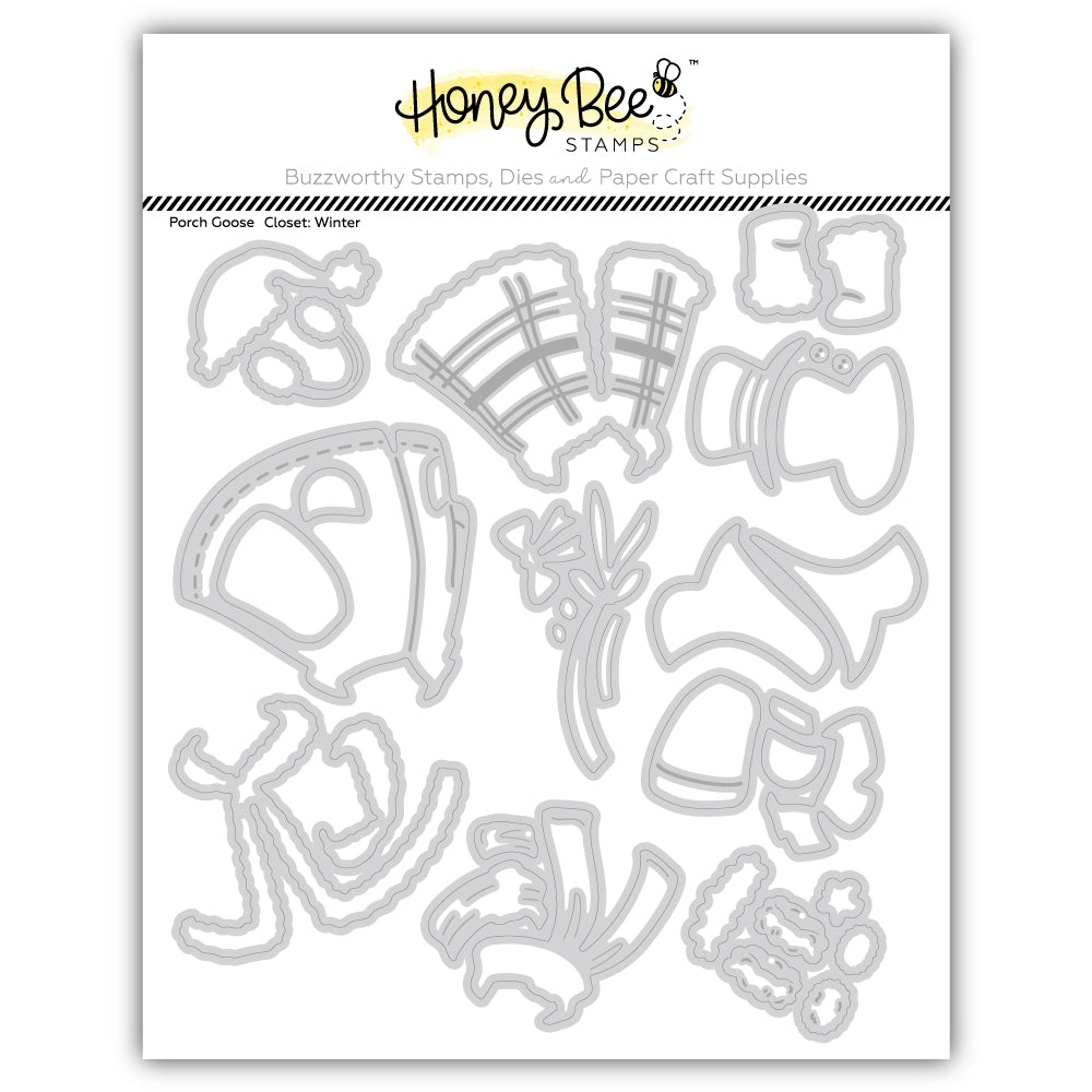 Honey Bee Stamps Porch Goose Closet: Winter - Honey Cuts Stand-Alone Dies
