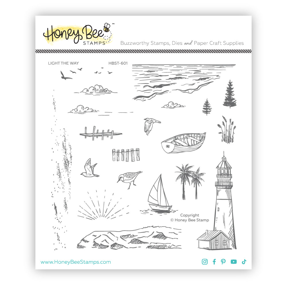 Honey Bee Light The Way - 6x6 Stamp Set