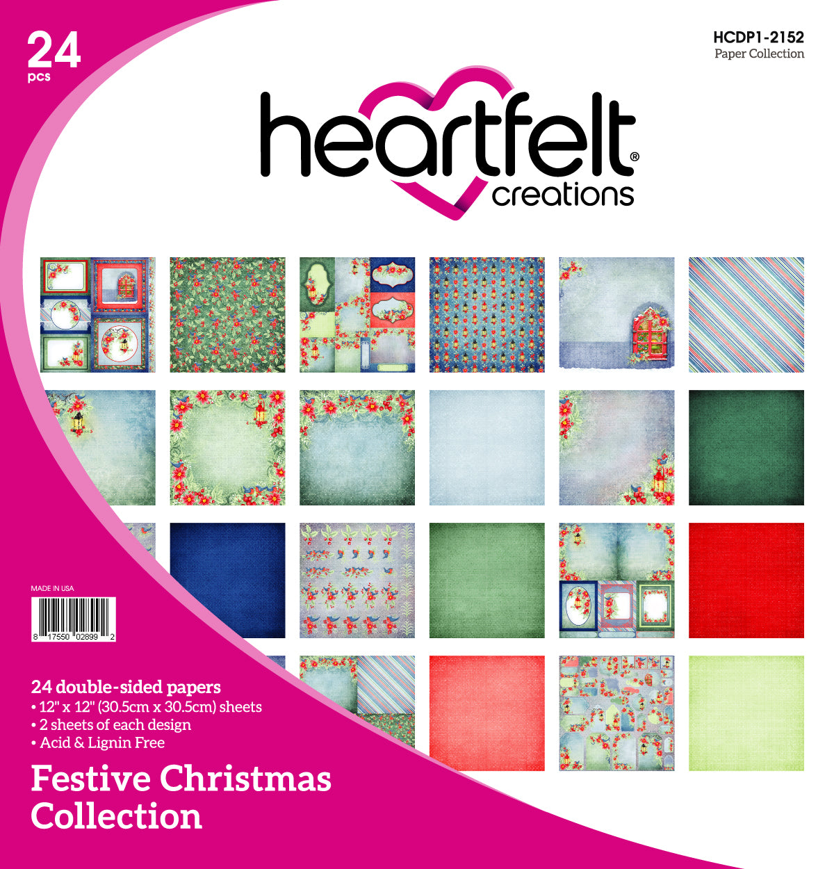 Heartfelt Creations Festive Christmas Paper Collection HCDP1-2152