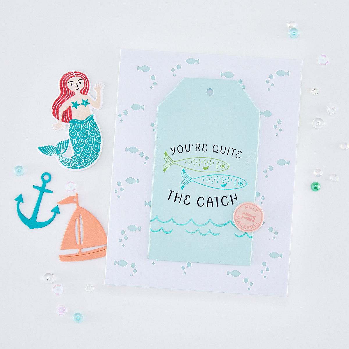 Hero Arts Glad We’re Tight Letterpress + Foil Set