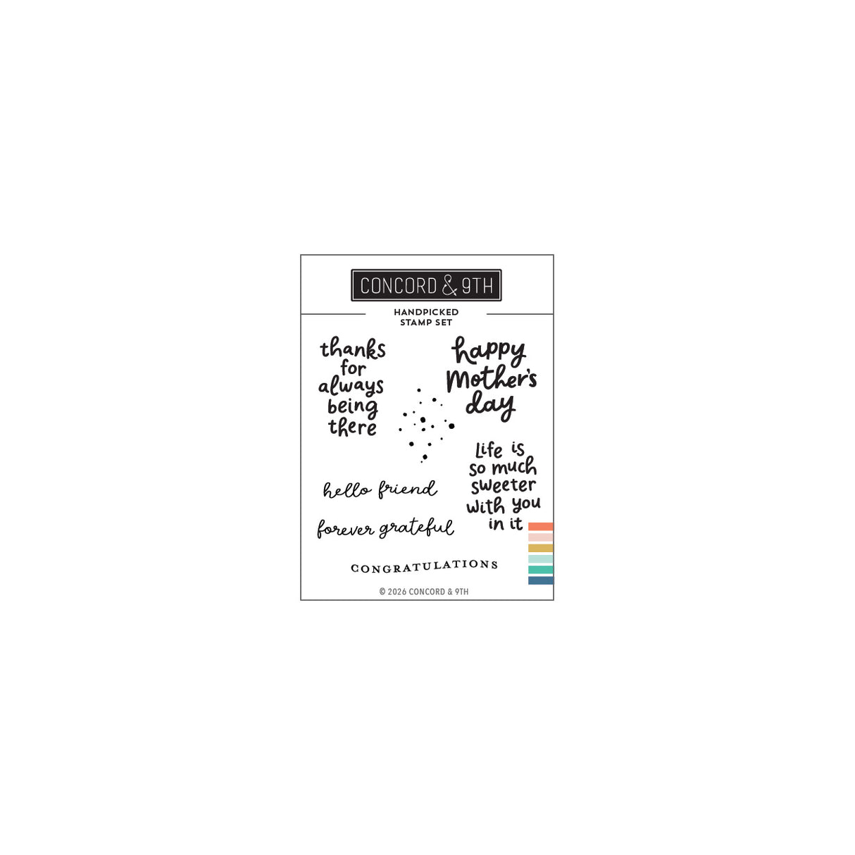 Concord & 9th Handpicked Stamp Set (3 x 4) & DIe Bundle