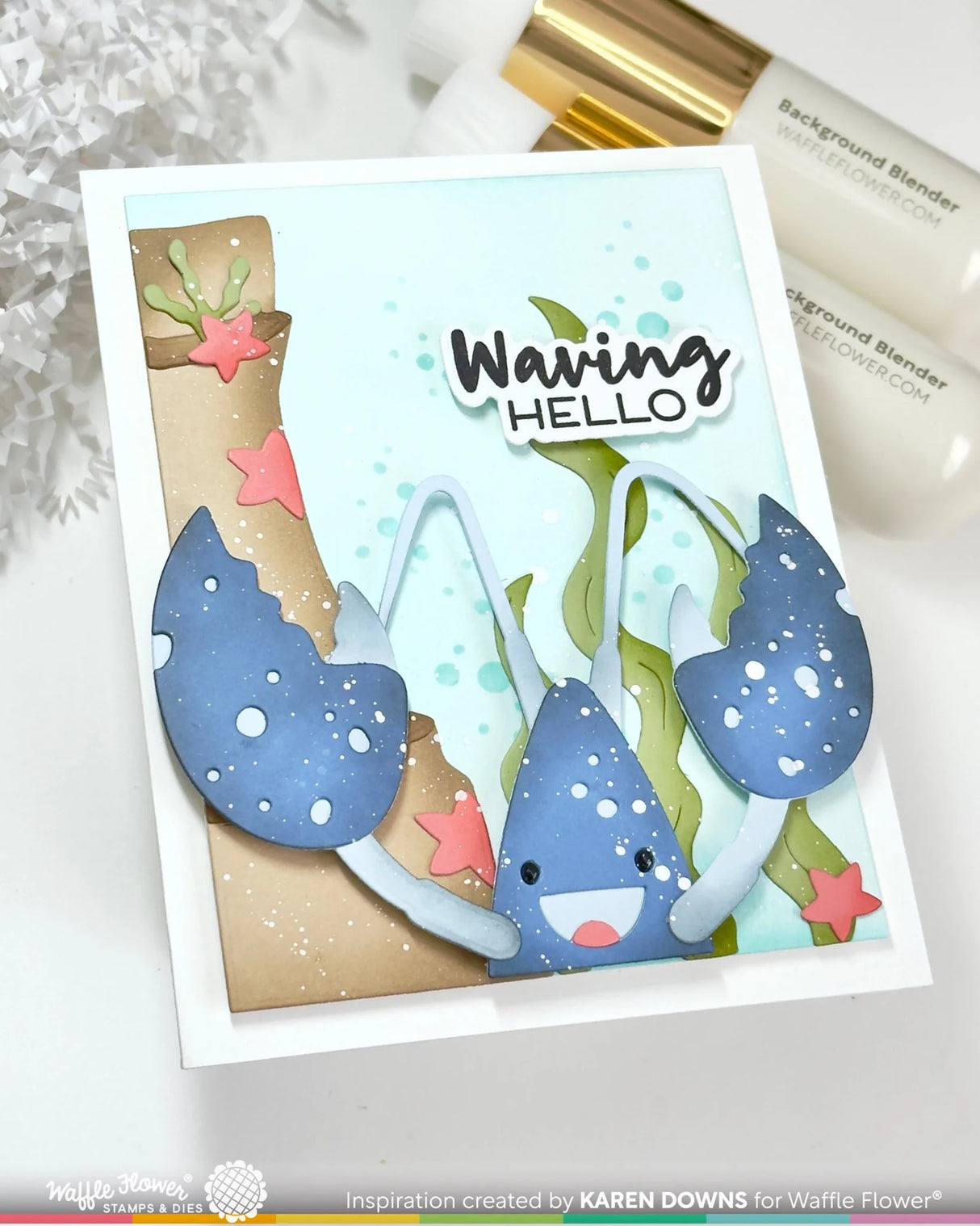 Waffle Flower Happy Bubbles Stencil (422423)