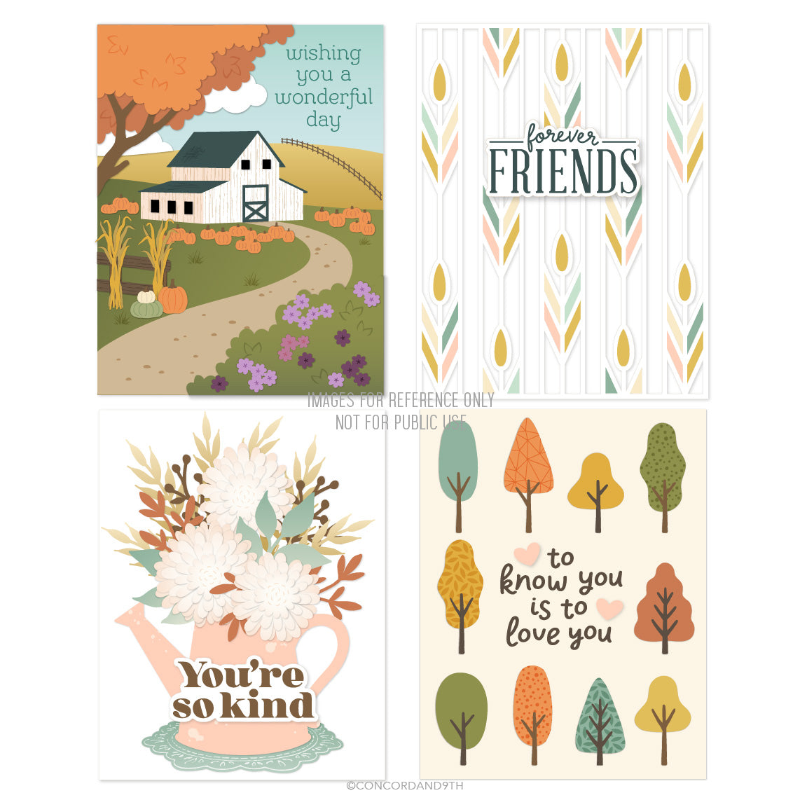 Concord & 9th Happy Phrases Stamp & Die Bundle