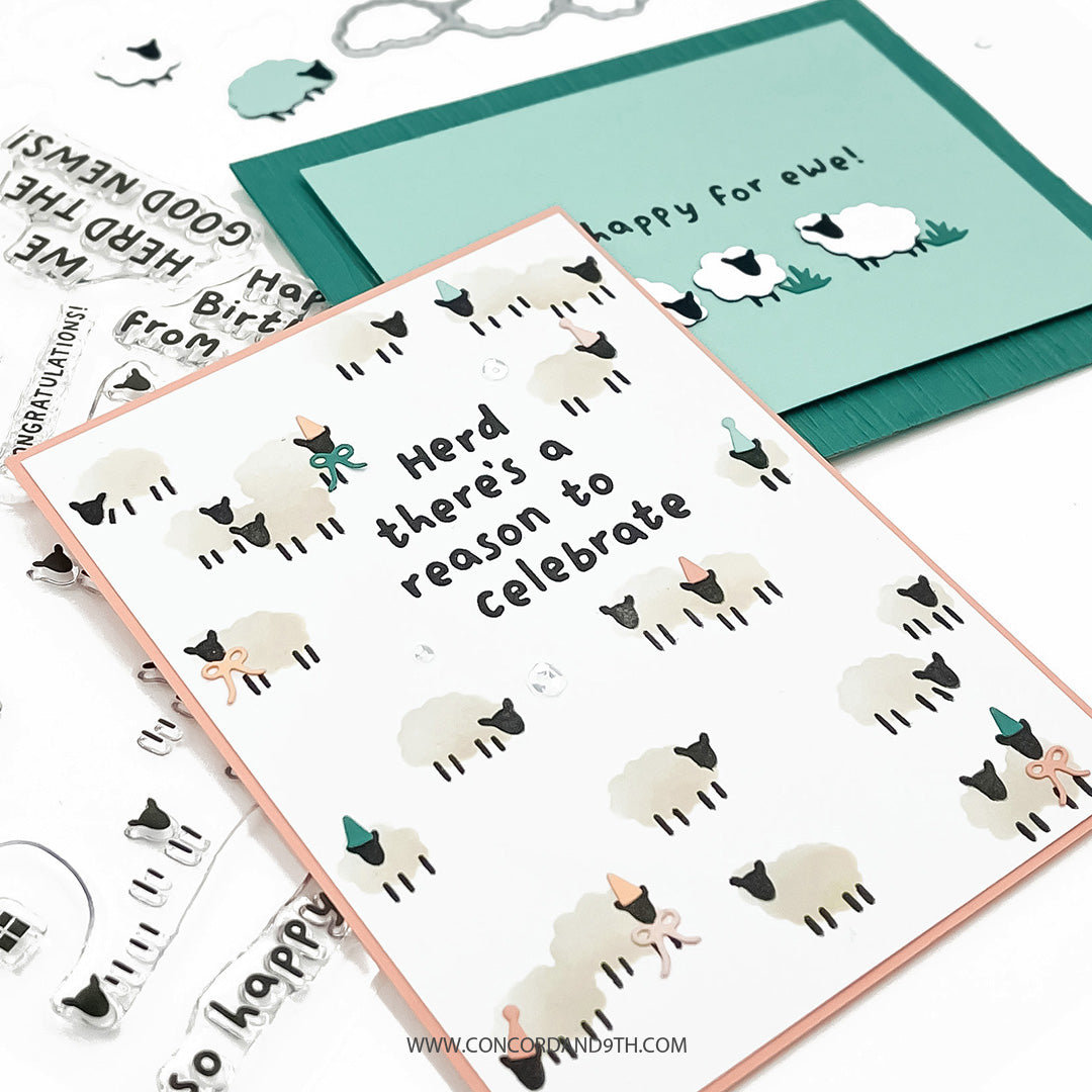 Concord & 9th Happy Herd Stencil (1 qty; 4.75 x 6)