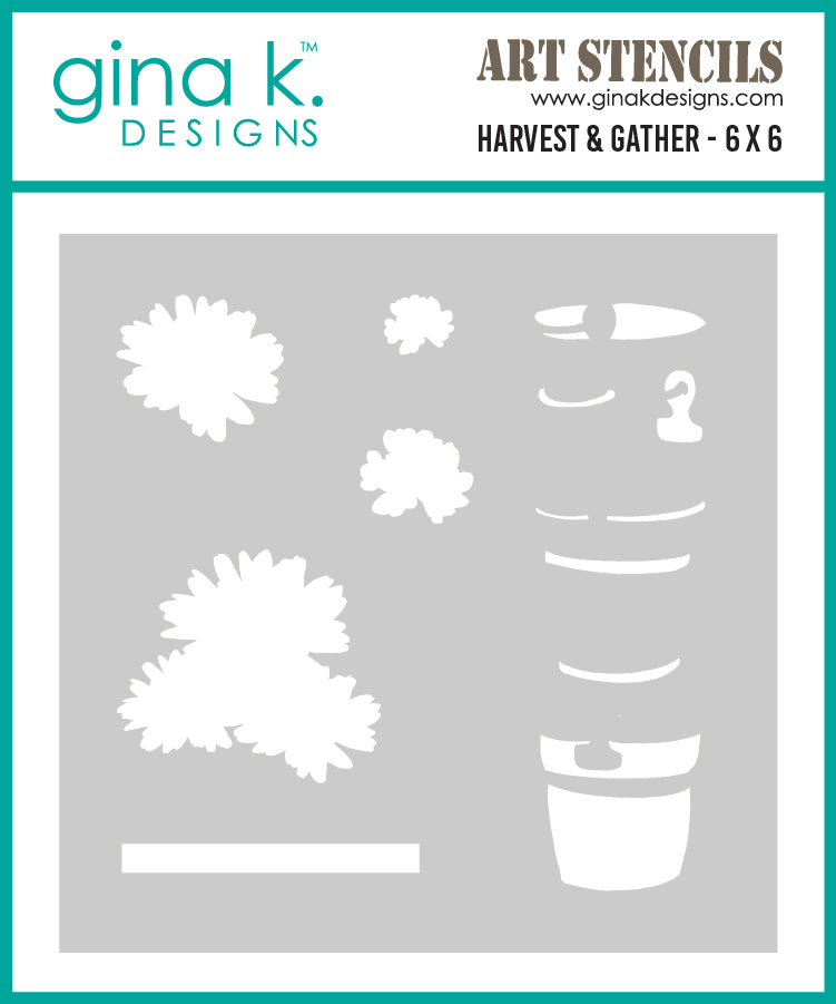 Gina K Designs Bundle - Harvest and Gather Stamp Die and Stencil