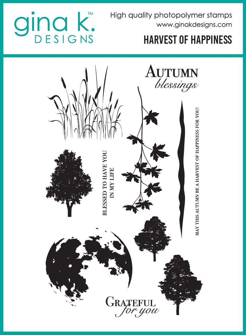 Gina K Designs STAMPS- Harvest of Happiness