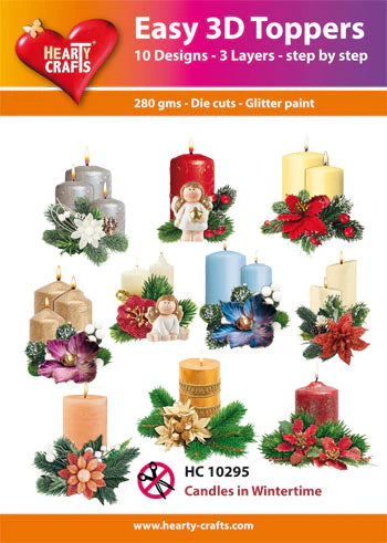 Hearty Crafts Easy 3D - Candles in Wintertime HC10295