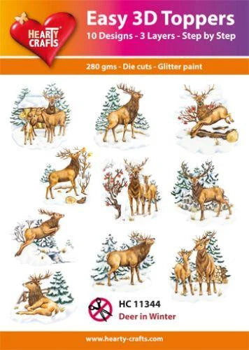 Hearty Crafts Easy 3D - Deer in Winter HC11344
