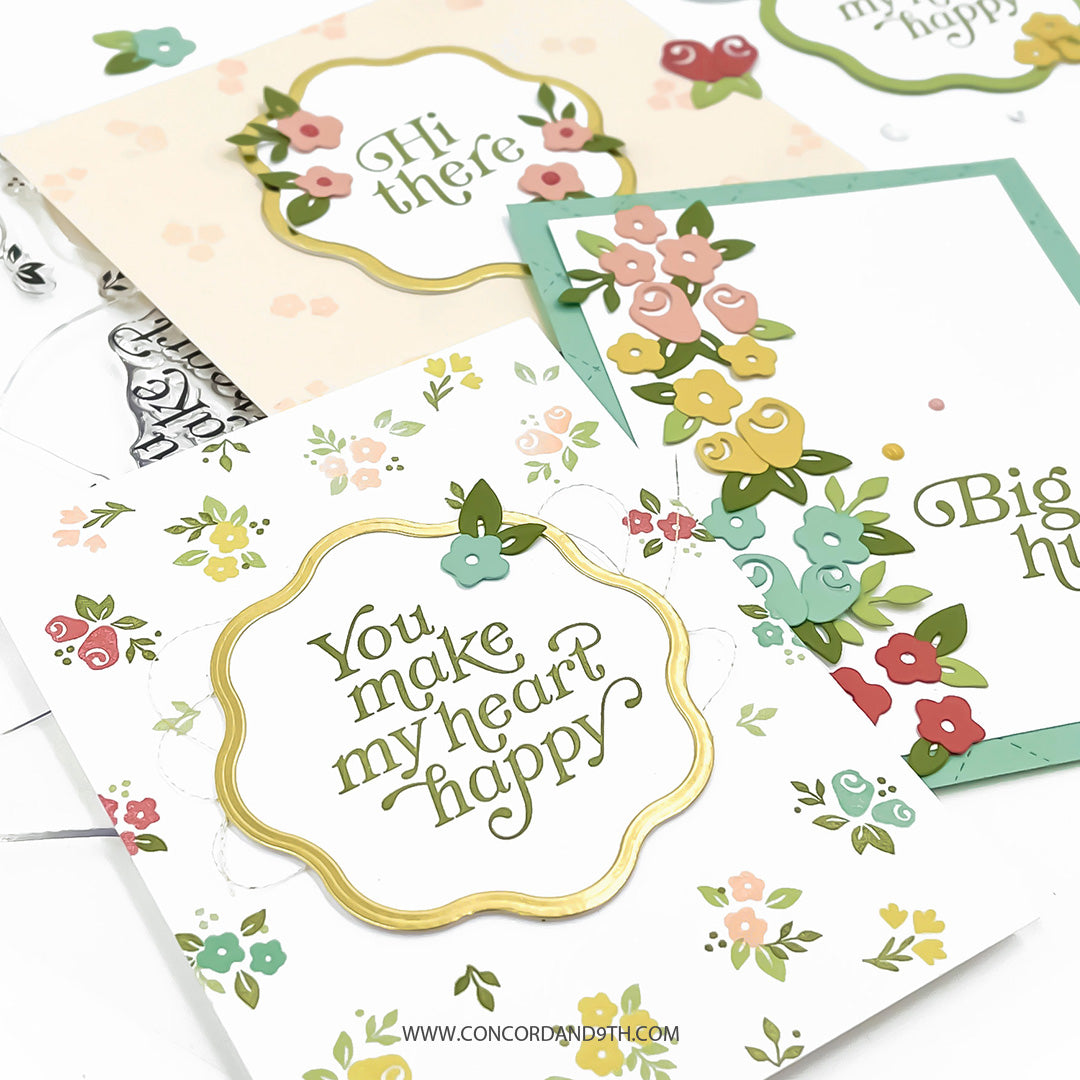 Concord & 9th Concord & 9th Heirloom Turnabout™ Stamp Set (6 x 8) / Die Bundle