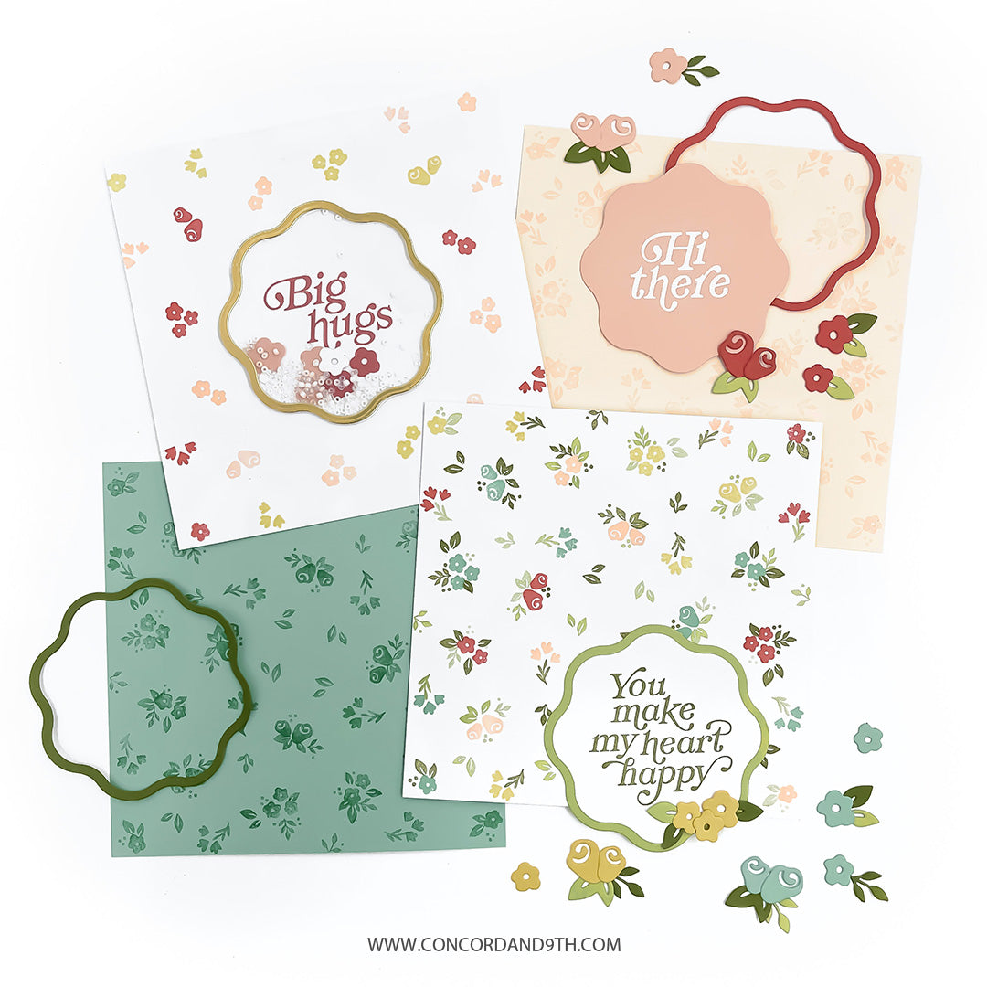 Concord & 9th Concord & 9th Heirloom Turnabout™ Stamp Set (6 x 8) / Die Bundle