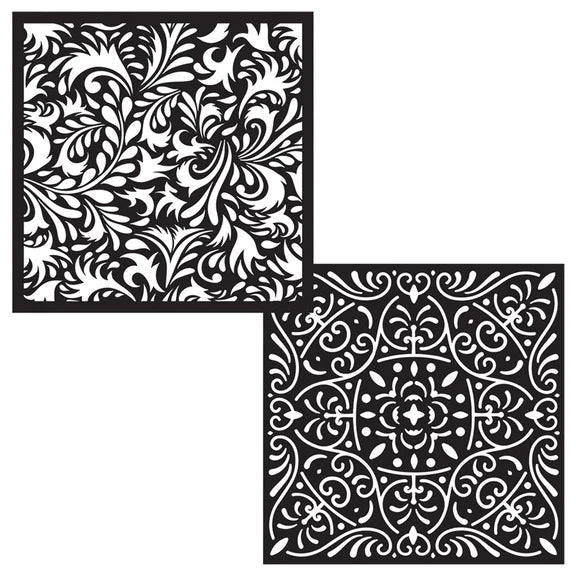 Hero Arts Ornate Patterns Stencil Pair