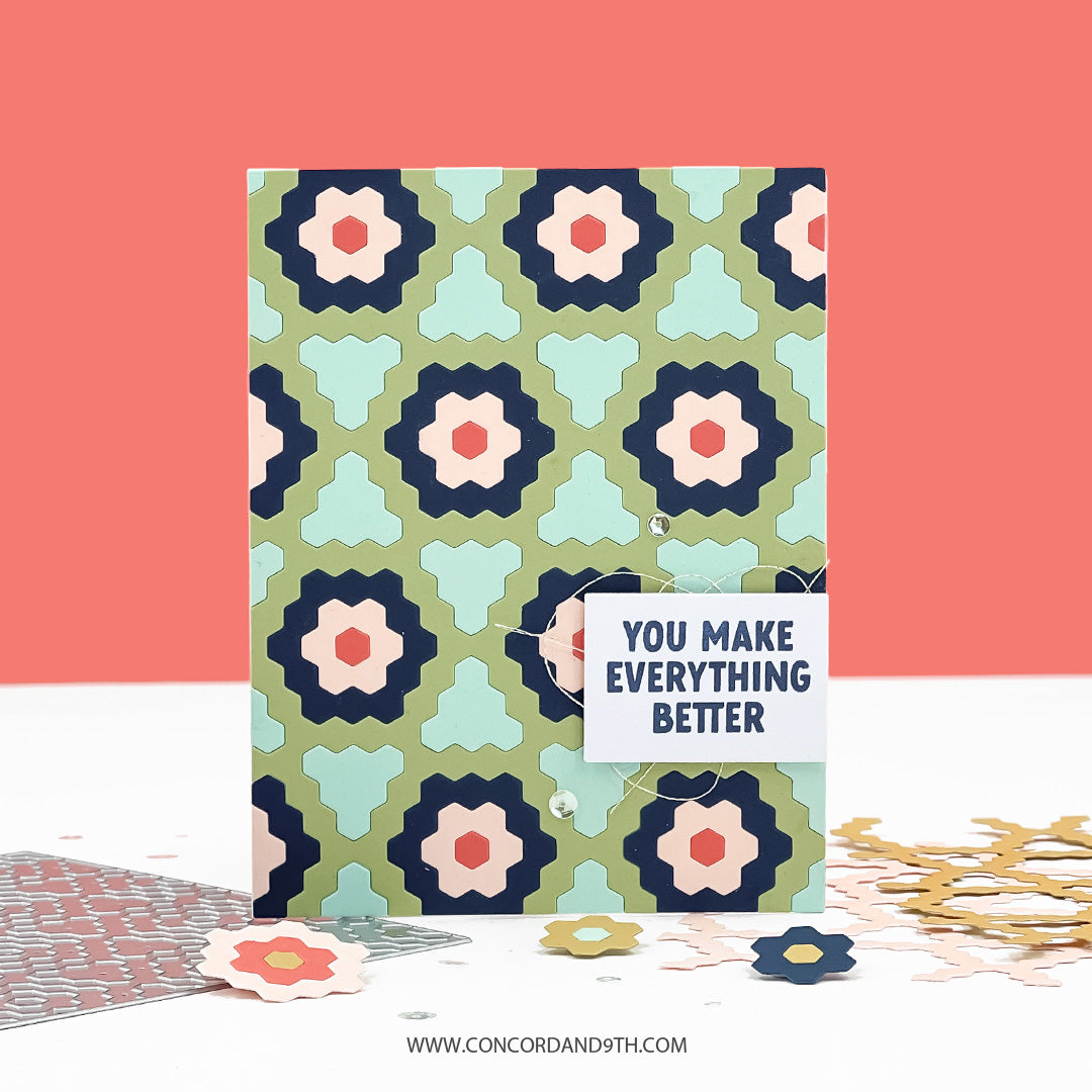 Concord & 9th Hexie Bloom Inlay Die