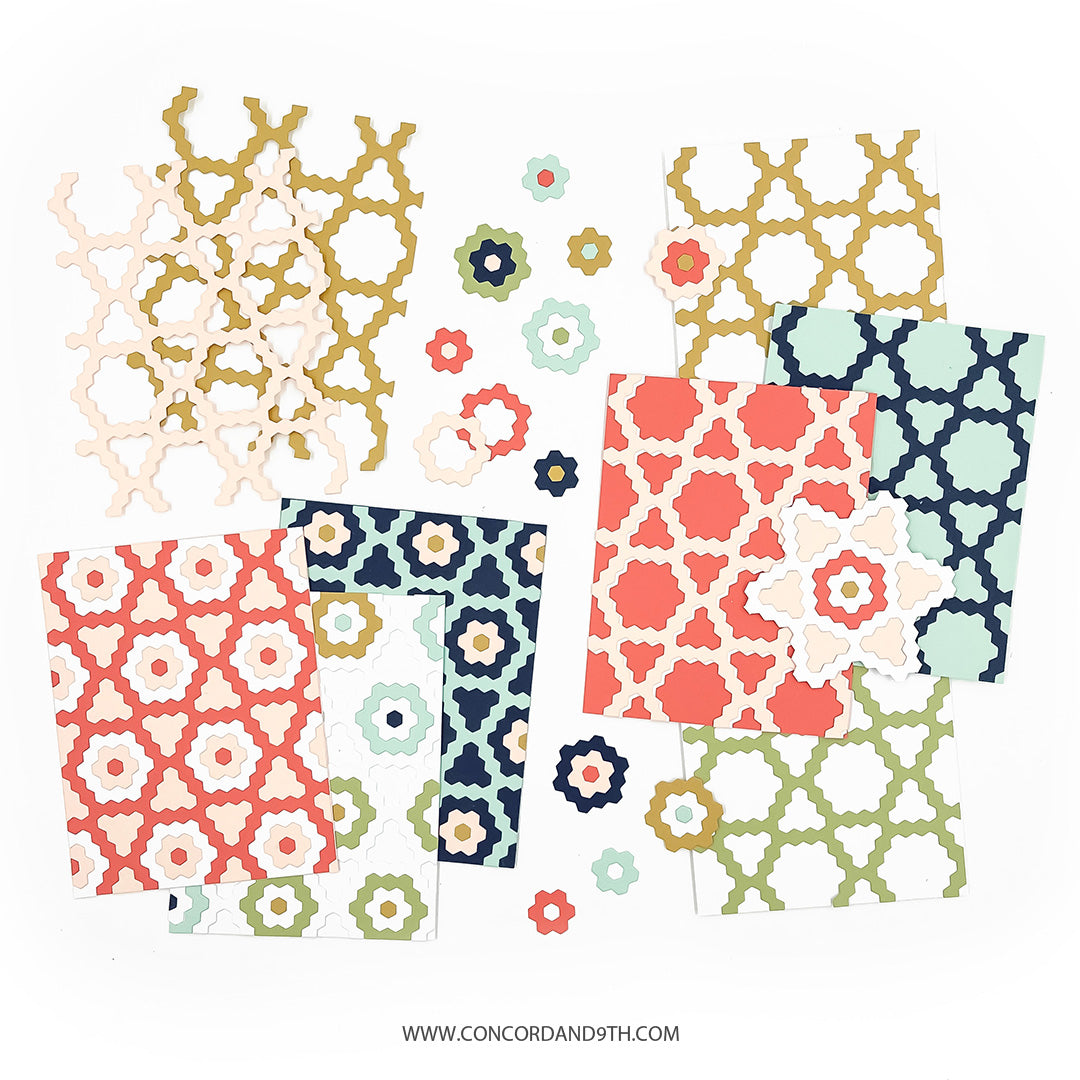 Concord & 9th Hexie Bloom Inlay Die