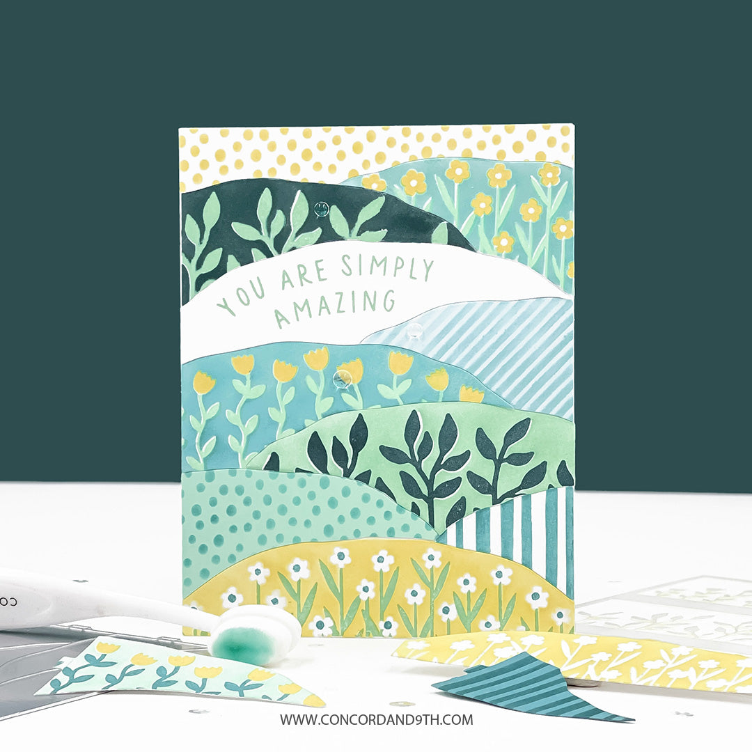 Concord & 9th Hillside Stencil Set (2 qty; 4.75 x 6)