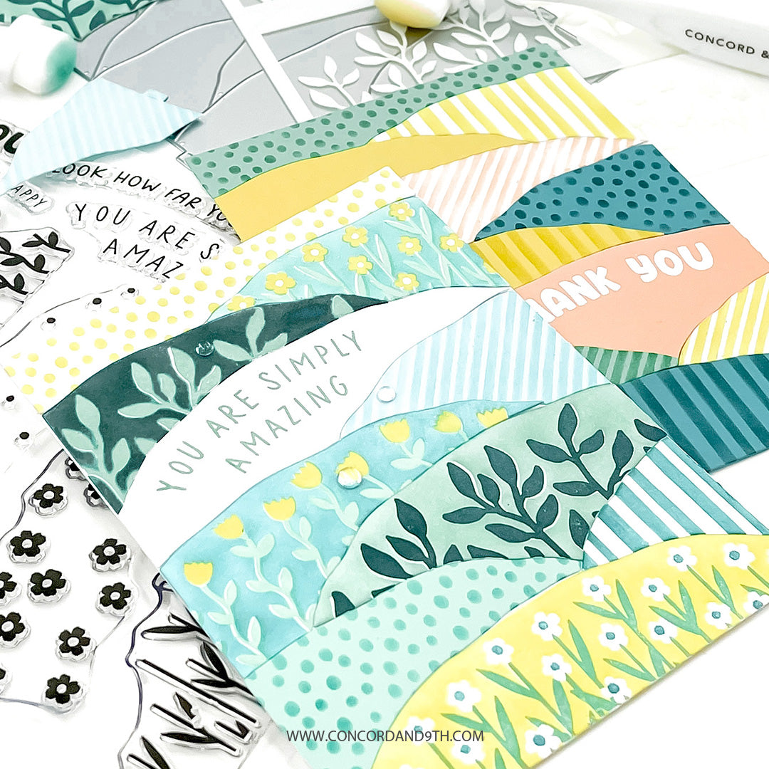 Concord & 9th Hillside Stencil Set (2 qty; 4.75 x 6)