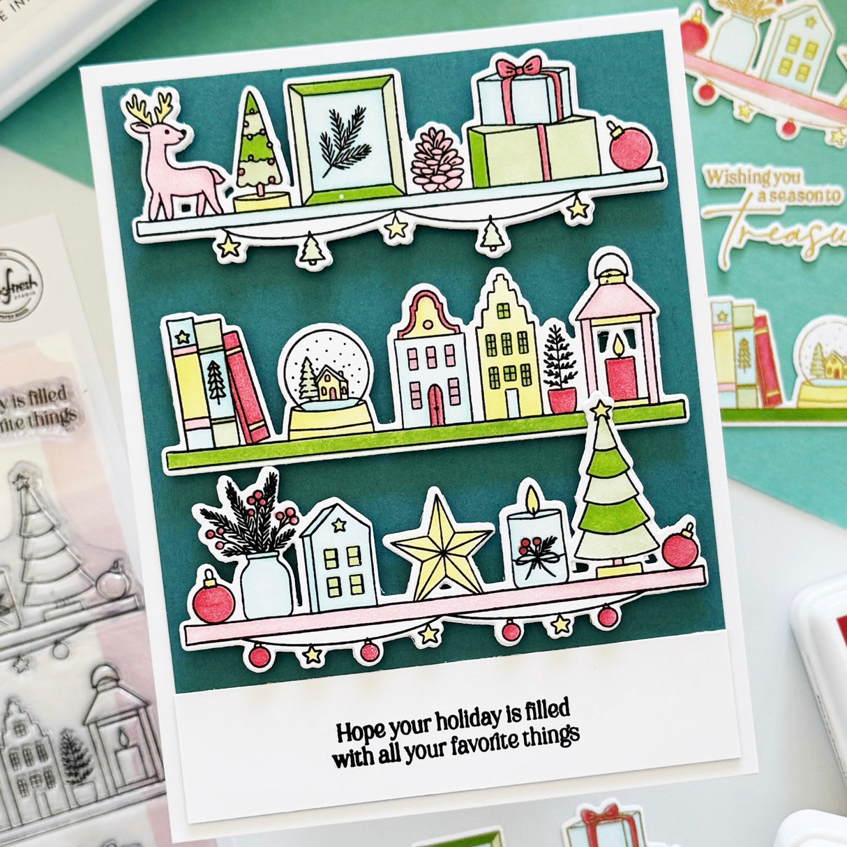 Pinkfresh Studio Holiday Treasures press plate