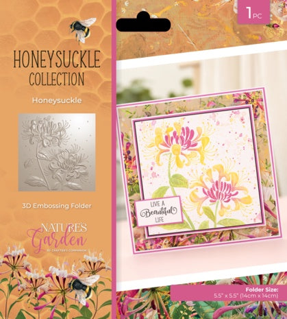 Crafter's Companion Honeysuckle 3D Embossing Folder Honeysuckle (NG-HS-EF5.5-3D-HOSU)