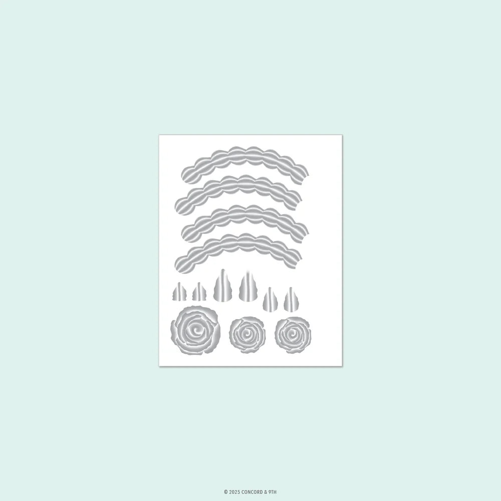 Concord & 9th Icing on the Cake Embossing Folder