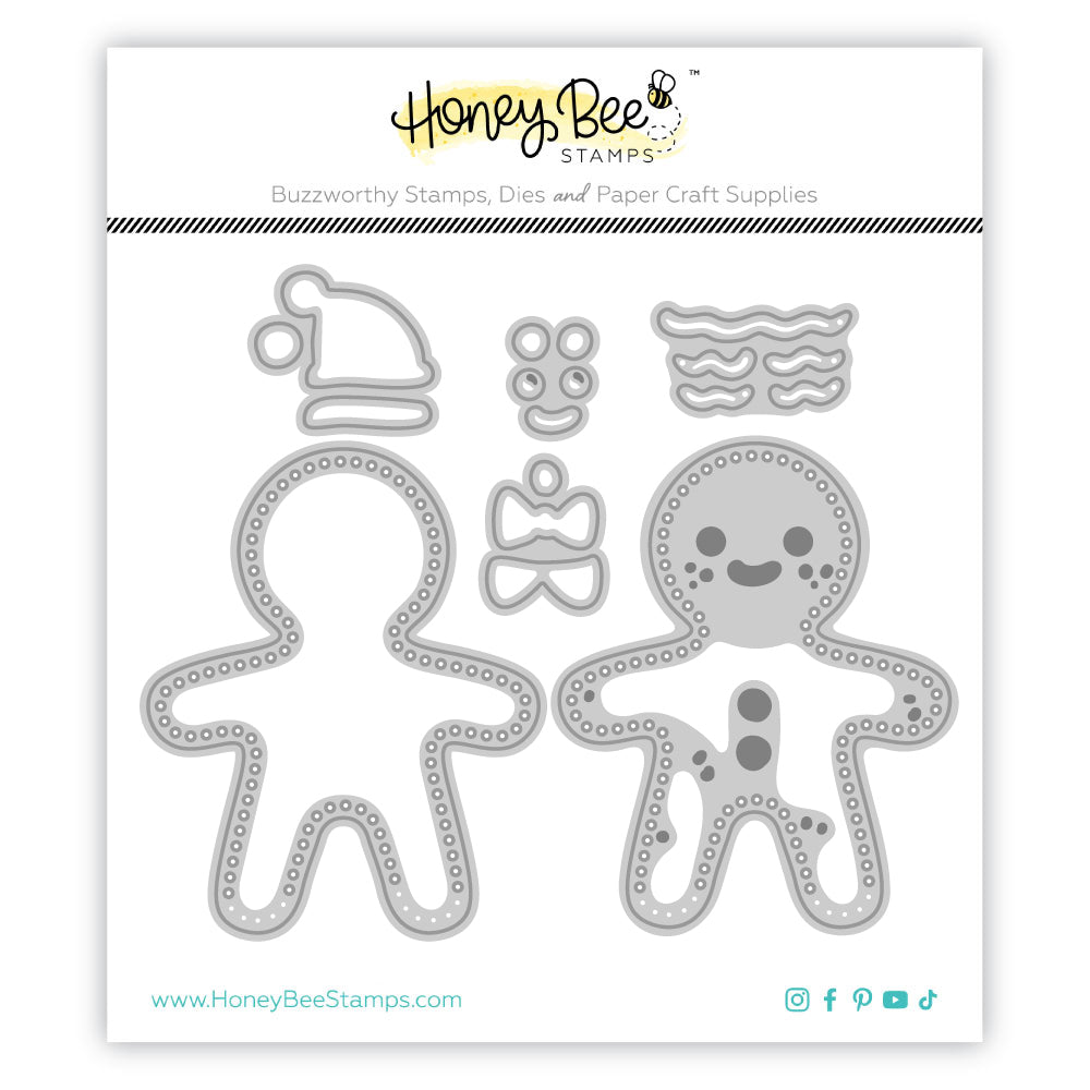 Honey Bee Stamps In Stitches: Gingerbread - Honey Cuts - Stand-Alone Dies