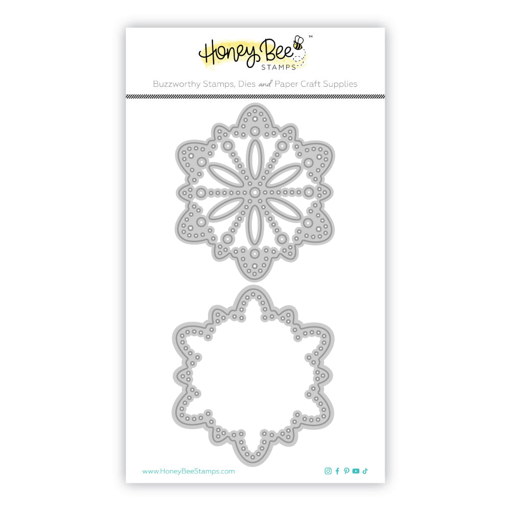 Honey Bee Stamps In Stitches: Snowflake - Honey Cuts - Stand-Alone Dies