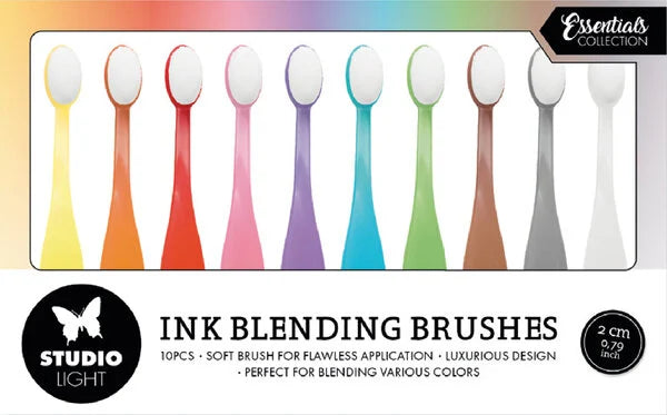 Studio Light Ink Blending Brushes Soft 2cm (10pcs) (SL-ES-BBRU07) postage as per actual