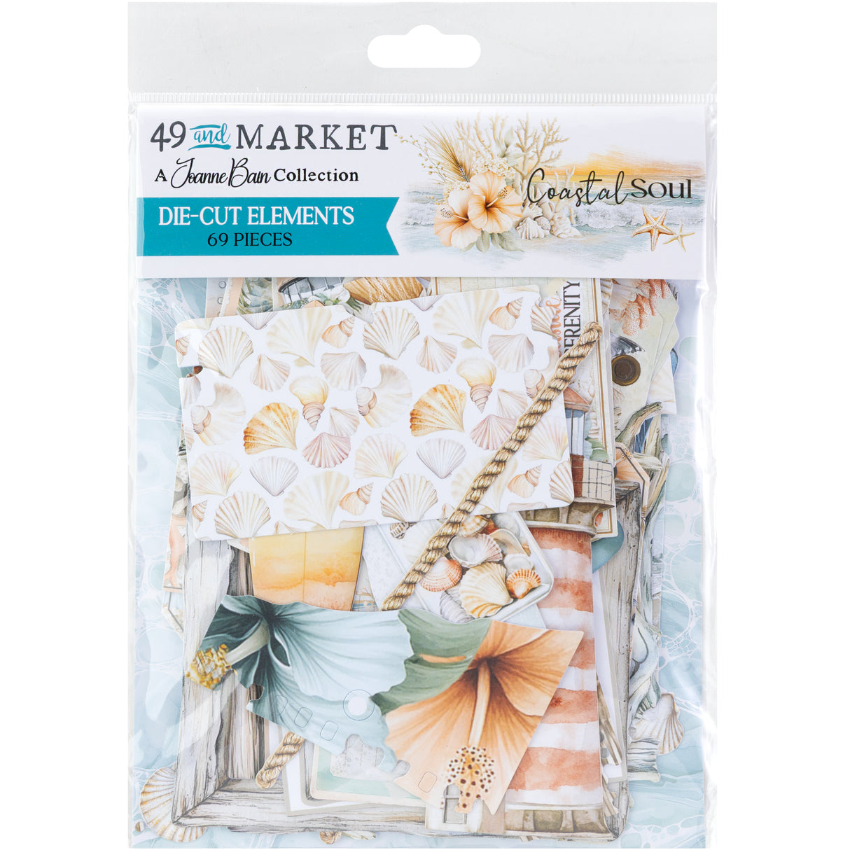 49 & Market Coastal Soul Die-Cuts Elements - JCS-36978