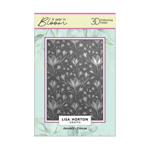 Lisa Horton Crafts Limited Edition Embossing Folders A Year In Bloom - 2025