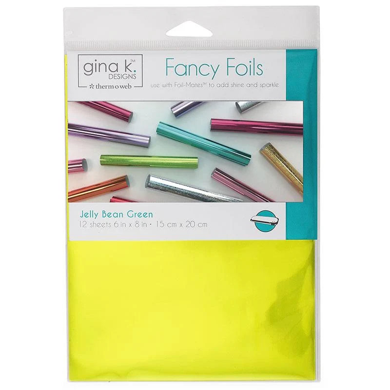 Gina K Designs Fancy Foil – Jelly Bean Green