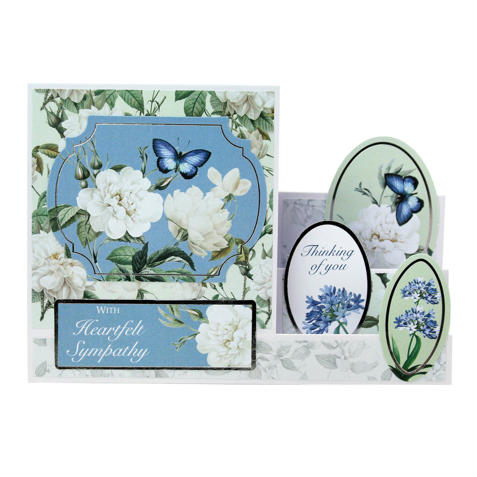 Katy Sue Serenity Foiled Paper Craft Toppers, 6 sheets