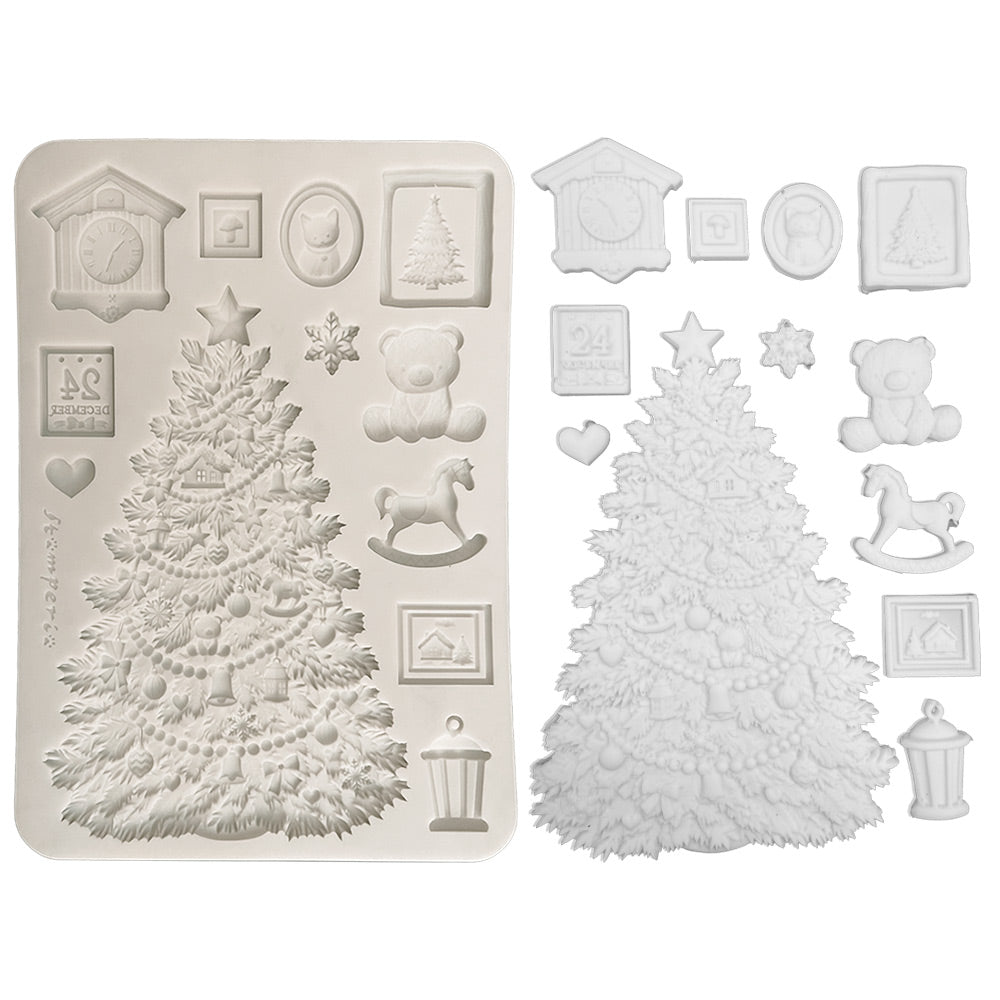 Stamperia A5 Silicone Mould Christmas Tree - KACMA621