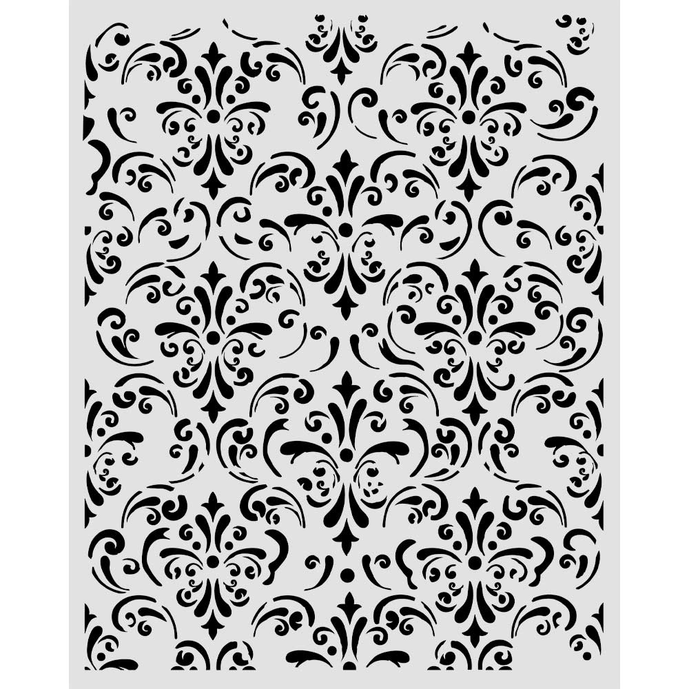 Stamperia Gardens of Time Thick Stencil Wallpaper (KSTD205)