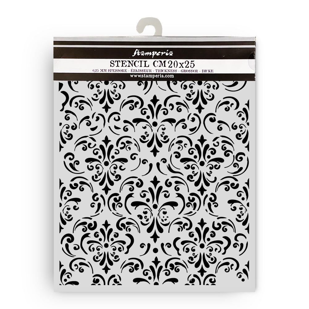 Stamperia Gardens of Time Thick Stencil Wallpaper (KSTD205)