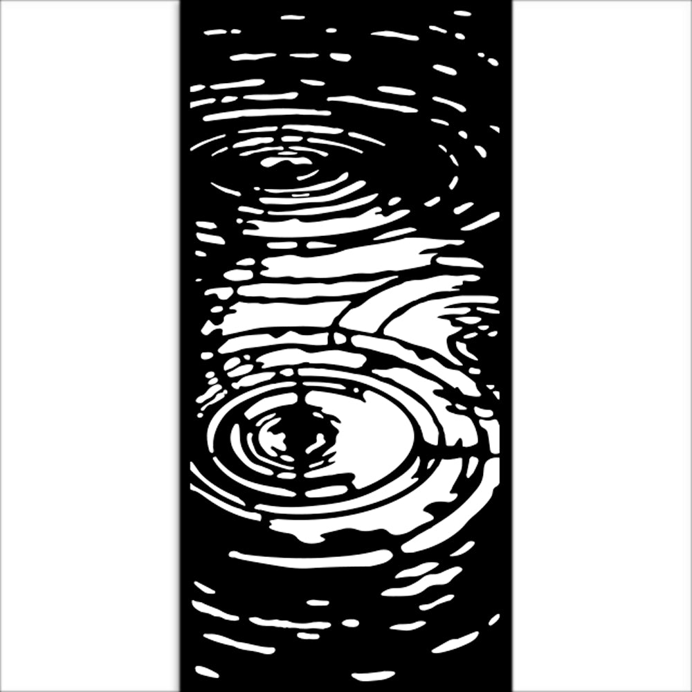 Stamperia Herbarium Silvae Thick Stencil 12ร25cm Water Pattern (KSTDL139)