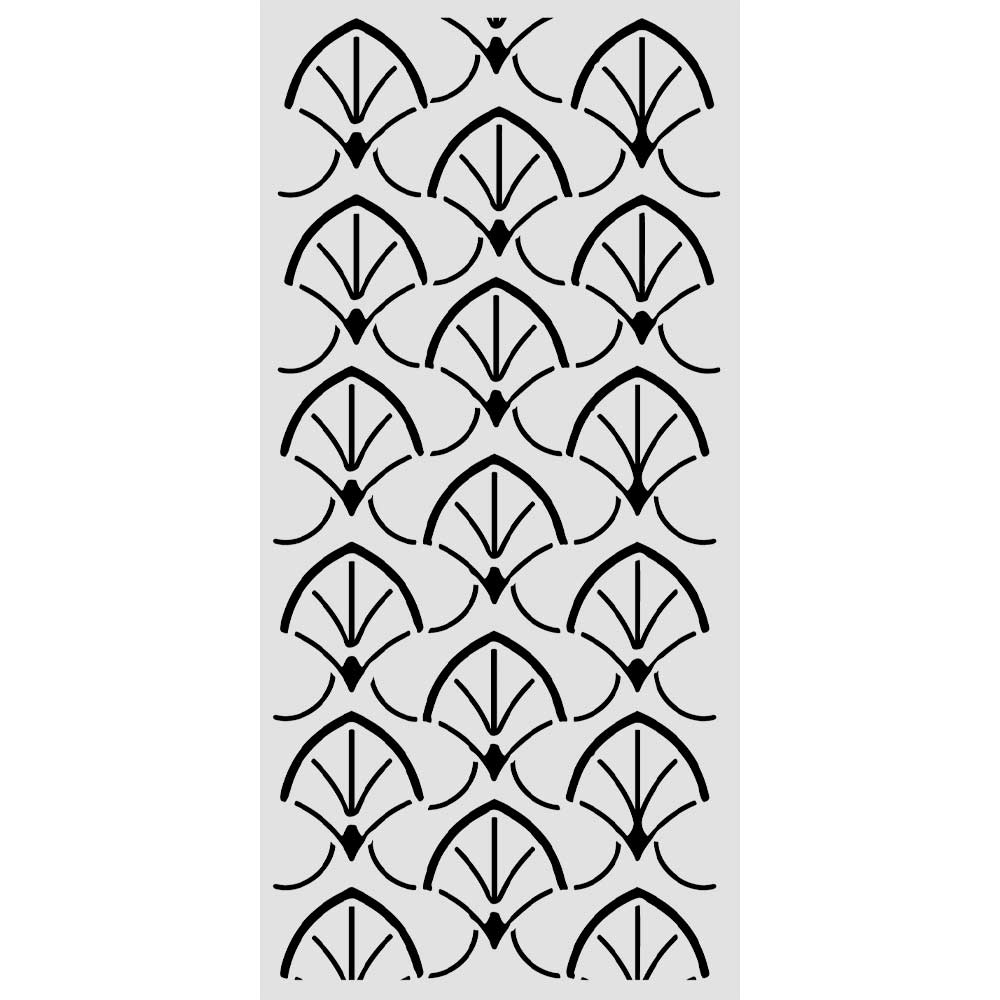 Stamperia Oriental Garden Thick Stencils 12x25cm Borders (KSTDL167)