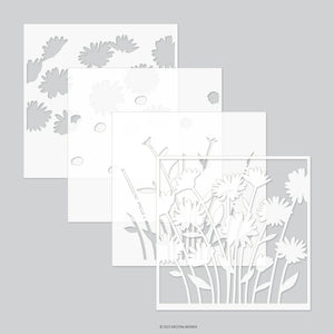 Concord & 9th KRISTINA WERNER Daisy Bouquet Stencil Pack