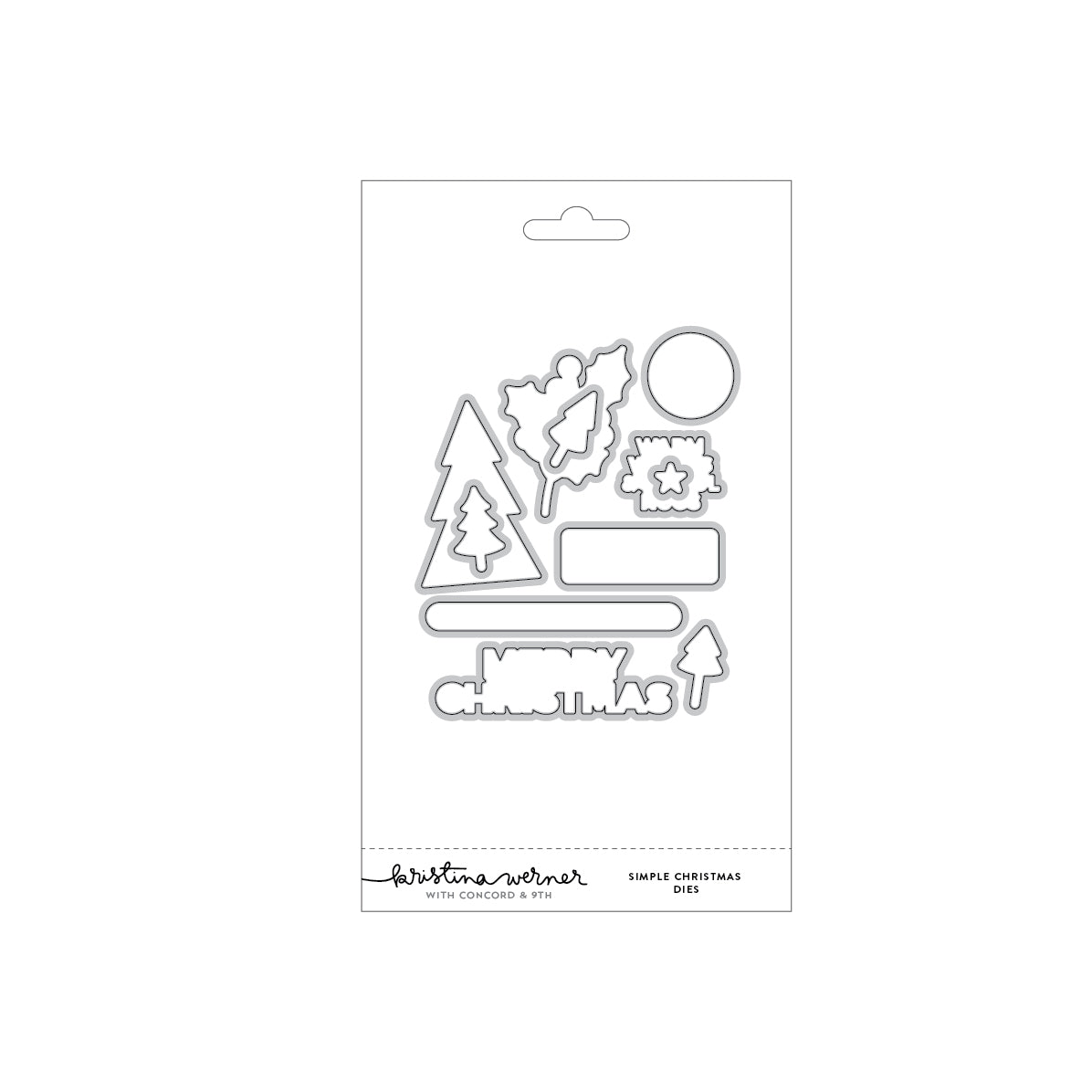 Concord & 9th Kristina Werner Simple Christmas Stamp Set (4 x 6) & Die Bundle