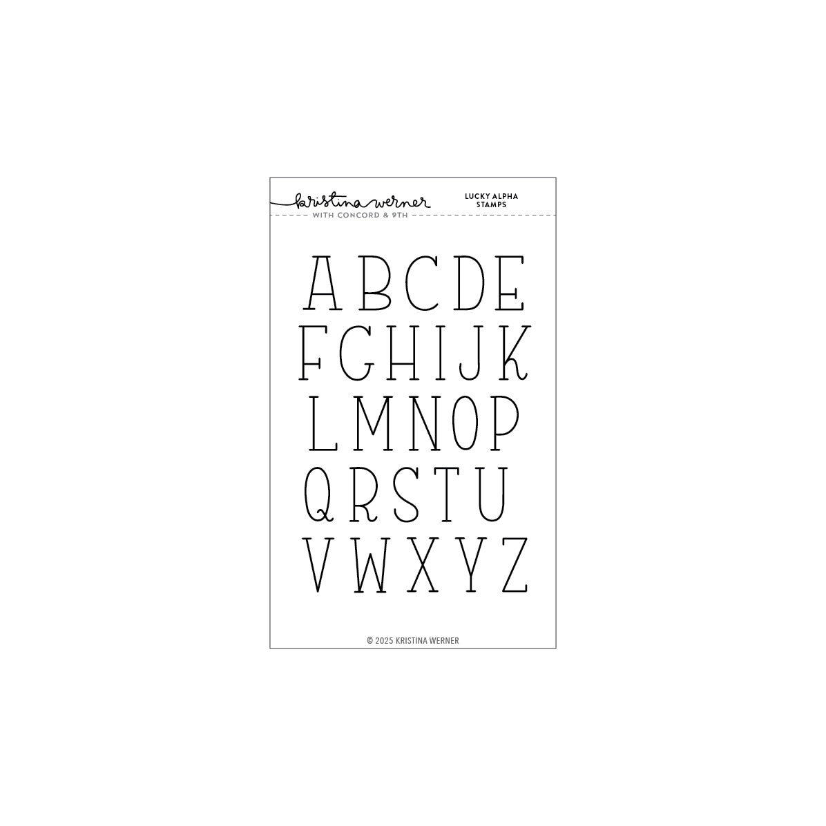 Concord & 9th KW Lucky Alpha Stamp Set / Die Bundle