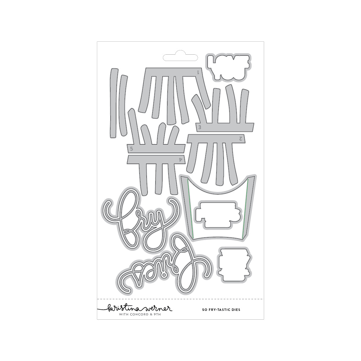 Concord & 9th KW So Fry-tastic Stamp Set (4 x 6) / Die Bundle
