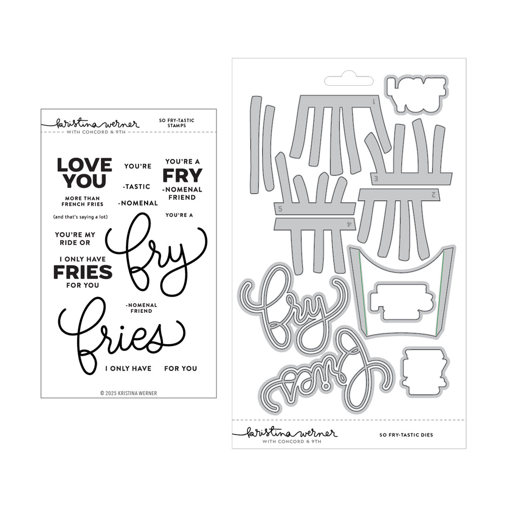 Concord & 9th KW So Fry-tastic Stamp Set (4 x 6) / Die Bundle