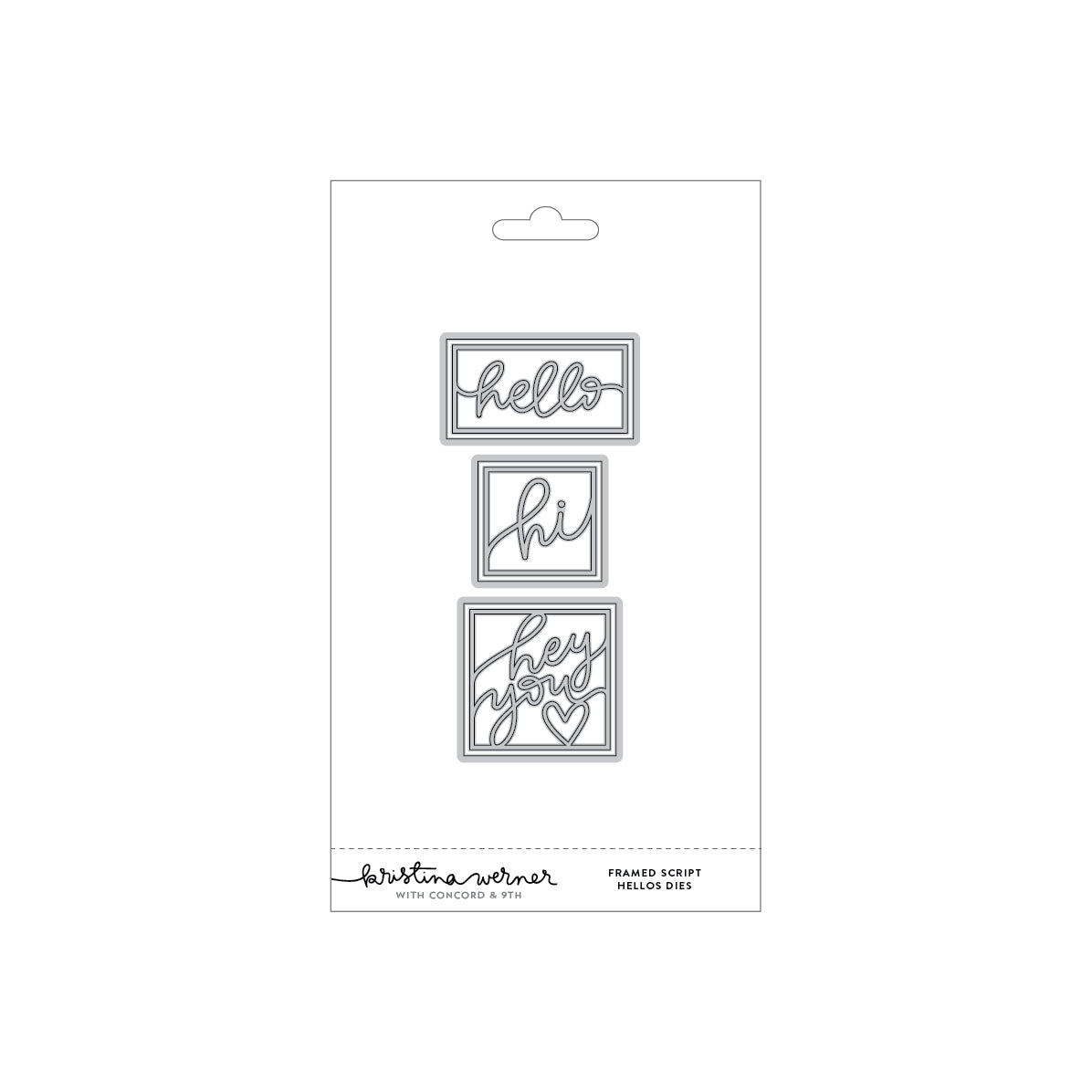 Concord & 9th KW Framed Script Hellos